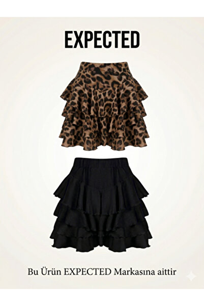 EXPECTED تنورة ميكونوس النسائية تنورة ملفوفة