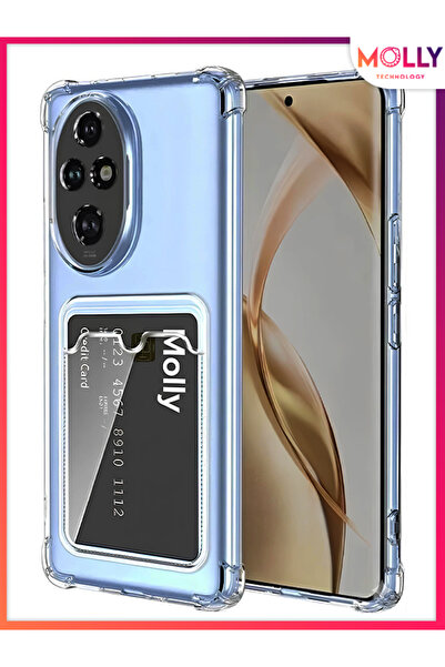 Molly Transparent Silicone Case with Card Pocket for Honor 200 Pro