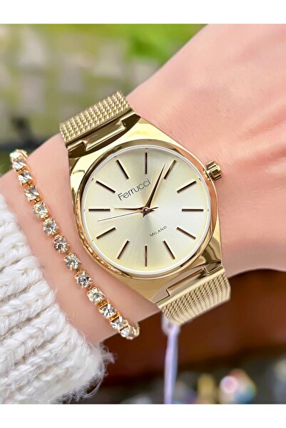 Ferrucci Women's Wristwatch New Model Wicker Strap Waterproof 2-Year Warranty...