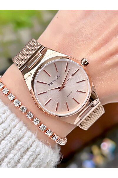 Ferrucci Women's Wristwatch New Model Wicker Strap Waterproof 2-Year Warranty...