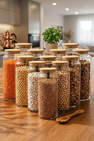 Snippy Noze - 12-Piece Bamboo Lid Glass Storage Container Leak-Proof Vacuum L...