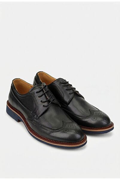 Dasha Men's shoes made of black genuine leather