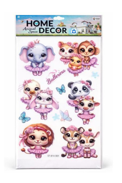 OEM Sticker Decorativ Perete 3D Copii–Animale Pompieri, Autocolant 3D Home De...