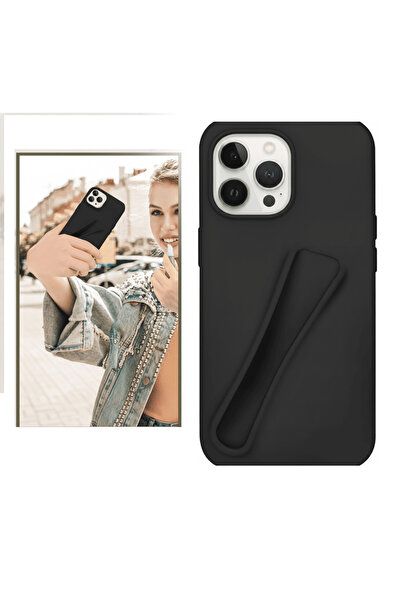 EkoAlışverişDünyam Θήκη Lip Gloss για iPhone 16 Pro Max, Μαύρη