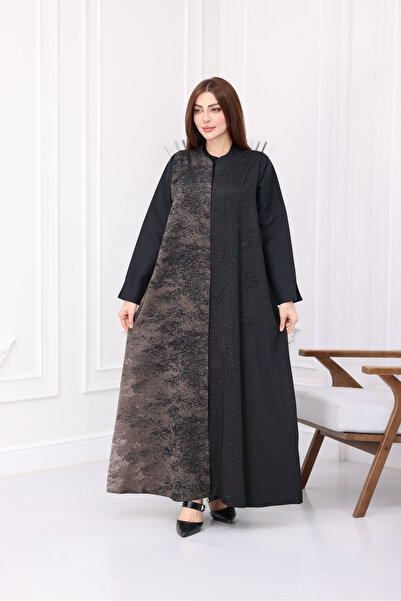 Nasnasa Abayat عباية مشجّر مُدرّج اللون بنثرات الكريستال التي تضيف لمعانًا نا...