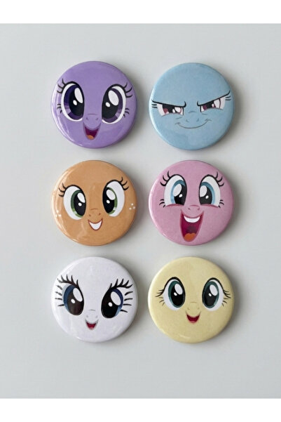 mellysaplush My Little Pony - 6'lı Rozet - 44 mm