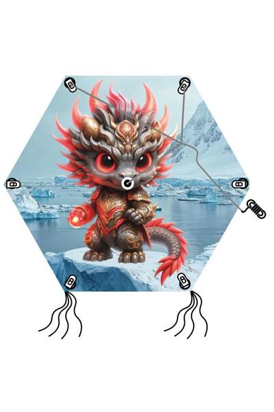 Sino Uçurtmaları - Kendi Uçurtmanı Kendin Yap Seti | Altıgen Tasarım, Kolay K...