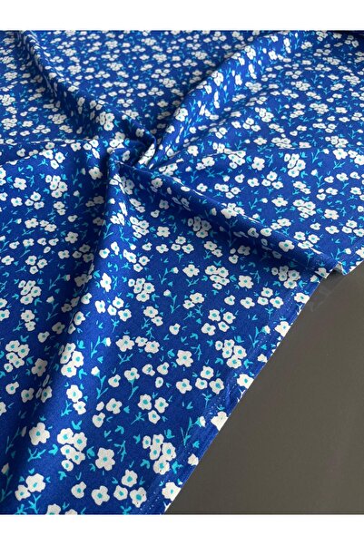 Kumaş sever 150cm Premium Viscose Fabric - Sold by the Meter, Crisp Floral & ...