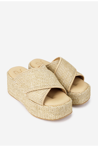 Dasha Saboti dama NUR bej cu platforma