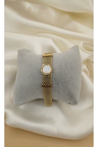 Multi JEWEL Steel Mesh Bracelet with Stone Roman Numerals