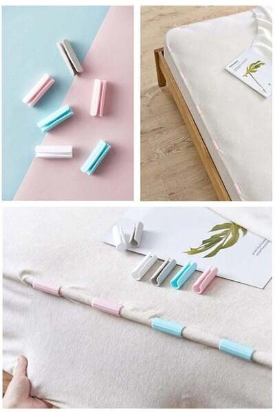 EkoAlışverişDünyam 12 τεμάχια παπλωματοθήκη και σταθεροποιητής σεντόνια Αντιο...