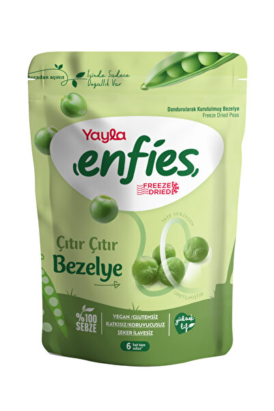 Yayla Enfies Freeze Dried Crispy Vegetables-Peas 45Gr