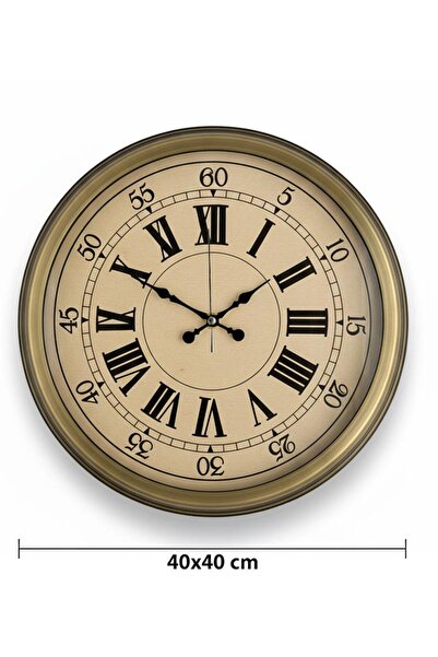 Kasva Concept Decorative Living Room Retro Romanian Antique Wall Clock 40 cm