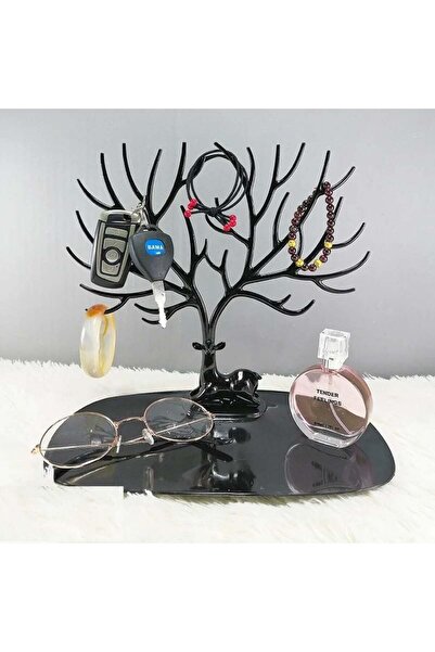 EkoAlışverişDünyam Black Deer Jewelry Organizer - Δαχτυλίδι σε σχήμα ελαφιού ...