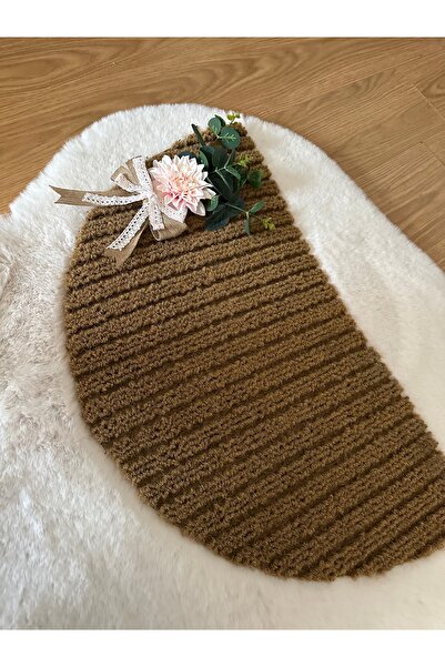 Marrone سجادة أمامية للباب عالية الجودة مضادة للانزلاق بتصميم الأوكالبتوس وال...