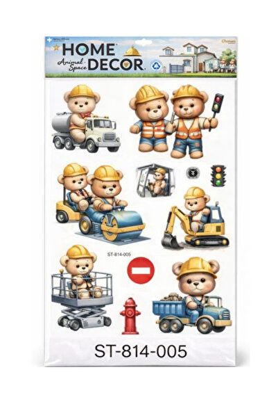 OEM 3D Children's Wall Sticker - Firefighters Animals, 3D Home Decor Sticker ...