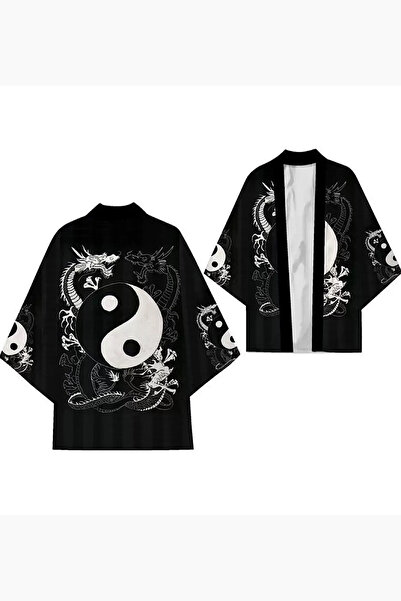 Giraffe Kimono Japon Samurai Anime Dijital Baskı İnce Yazlık Tek beden