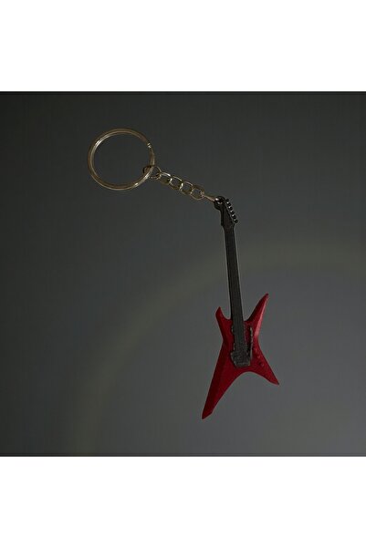Major Hobi 3D Printing Rock Guitar Keychain 8cm Decorative Music Themed Keychain