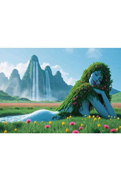 VIODESIGN Landscape photo wallpaper, self-adhesive, Goddess, multicolor, 80x1...