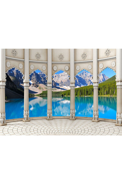 VIODESIGN Landscape photo wallpaper, self-adhesive, 3D, multicolor, 80x120 cm...