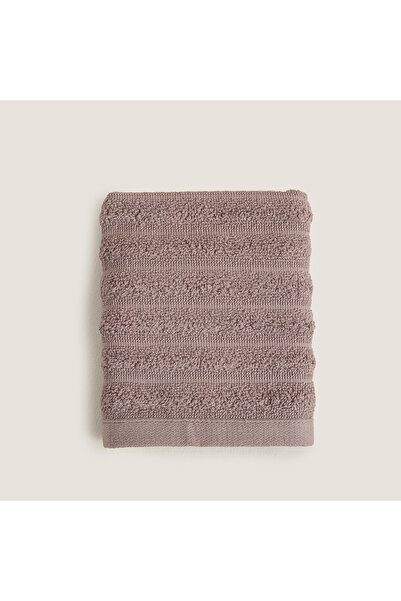 Chakra Κυματιστή πετσέτα χεριών από 100% βαμβάκι 30x40 εκ. Λιλά