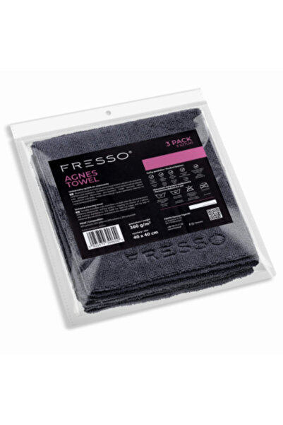 FRESSO Σετ 3 Πανιών Μικροϊνών Γενικής Χρήσης Agnes Towel 40x40 εκ.