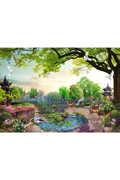 VIODESIGN Fototapet peisaje, autoadeziv, Gradina , multicolor,80x120 cm PE102