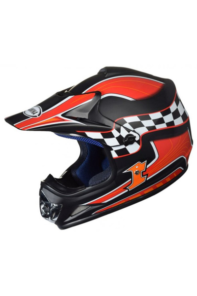 Awina Casca Cross/ATV copii WM TN8696, marime 47-48 cm, culoare rosu/negru