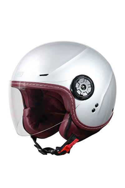 Origine Casca moto semi-integrala, Garda Solid, culoare gri lucios, marime M