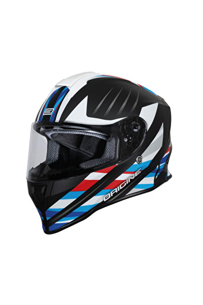 Origine Casca moto integrala, Dinamo Foolish, culoare negru/alb mat, marime M