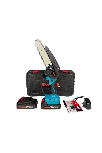 OEM Mini drujbă electrică OKBOONS, lamă 6 inch, 2 acumulatori 48V 5Ah