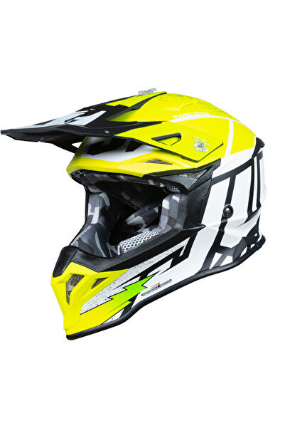 Just1 Casca moto/atv J39 Poseidon, culoare galben/negru, marime XL