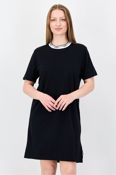 Vans Women Solid Mini T-Shirt Dress, Black