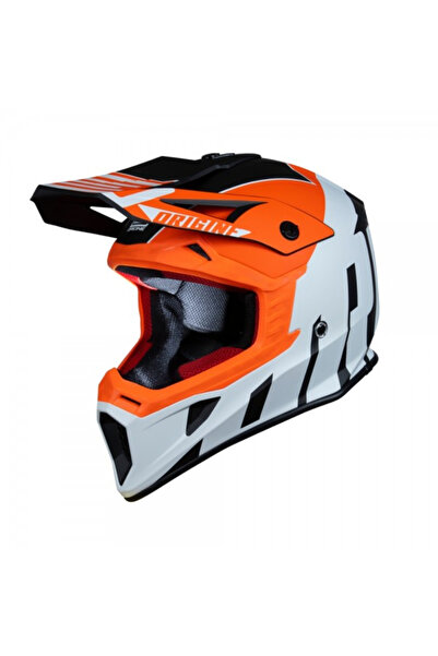 Origine Casca motocross Hero Thunder Fluo, culoare portocaliu/alb/negru mat, ...