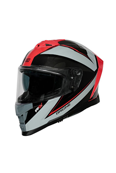 Origine Casca moto integrala, Etna Minimal, culoare rosu/albastru lucios, mar...