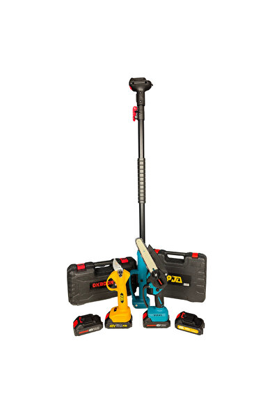 OEM PJA + OKBOONS σετ εργαλείων κηπουρικής, ηλεκτρικό κλαδευτήρι + μίνι αλυσο...