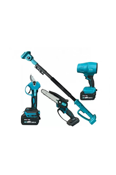 German Meister Set unelte grădinărit 4 în 1 Kraftroyal, suflantă + foarfecă +...