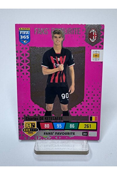 Panini Charles De Ketelaere Fans’ Favorite Fifa 365 Football Player Card