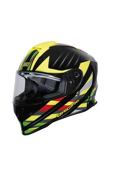 Origine Casca moto integrala copii, Dinamo Foolish, culoare negru/galben luci...