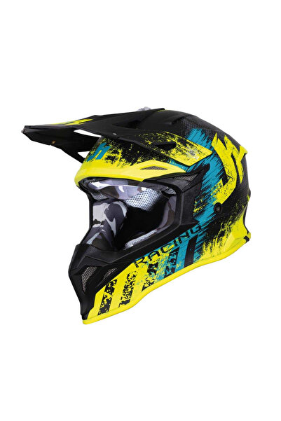 Just1 Casca motocross/atv J39 Storm, culoare galben/negru, marime L