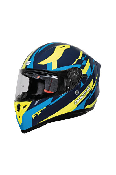 Origine Casca moto integrala, Strada Reveal, culoare galben/albastru, marime XL