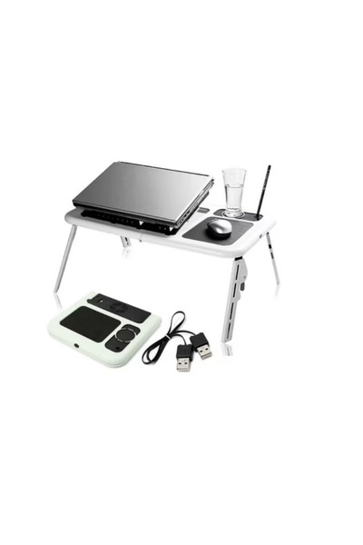 OEM Masă laptop pliabilă E-Masa, cu ventilatoare răcire, mouse pad și suport ...