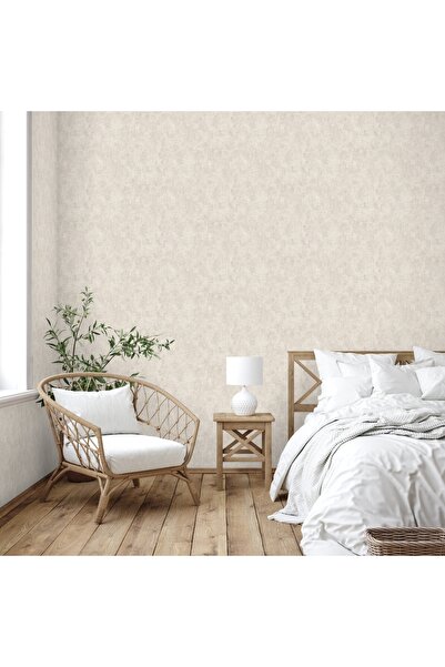 Adawall MUSE Koleksiyonu 25105-2 Açık Bej Textile Dokulu Duvar Kağıdı 1.06x15...