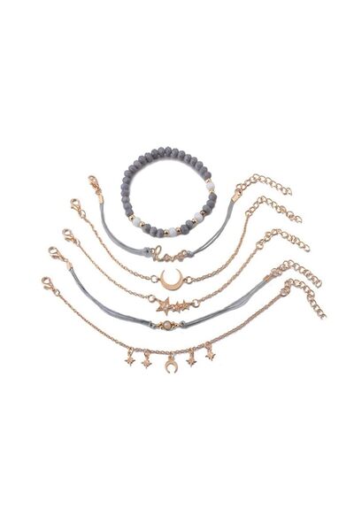 Arabest 6 Pcs Beaded Bracelets for girl,Adjustable,Hand Catalytic Star Heart ...