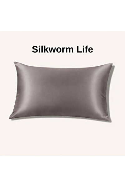 silkwormlife 100% Pure Silk Pillowcase 1 Piece Dark Gray (50 X 70)