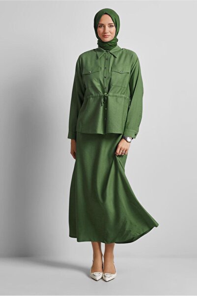 Alvina Waist Tightened Skirt Suit 45752