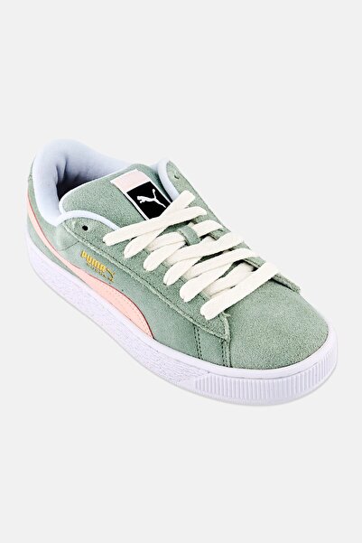 Puma Women Suede XL Merry X-Mas lace Up Outdoor Shoes, Ash Green
