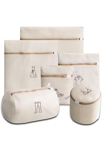 Arabest 6 أكياس غسيل شبكية، حقيبة غسيل محمولة لتنظيم الأحذية الرياضية، أكياس ...