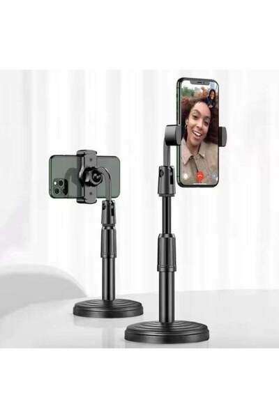 Generic حامل هاتف محمول للمكتب قابل للدوران 360 درجة للفيسبوك تايم والبث المب...