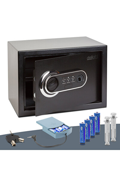 DELIGHT Seif digital cu si PIN, seif metalic mare, 350x250x250 mm